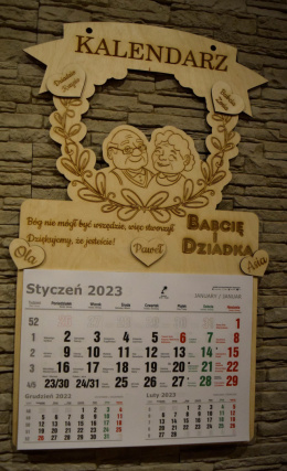 Kalendarz na Dzień Babci