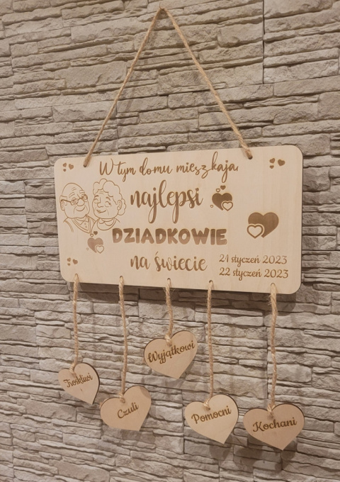 Tabliczka - Podziękowanie dla Babci Tabliczka - Podziękowanie dla Babci