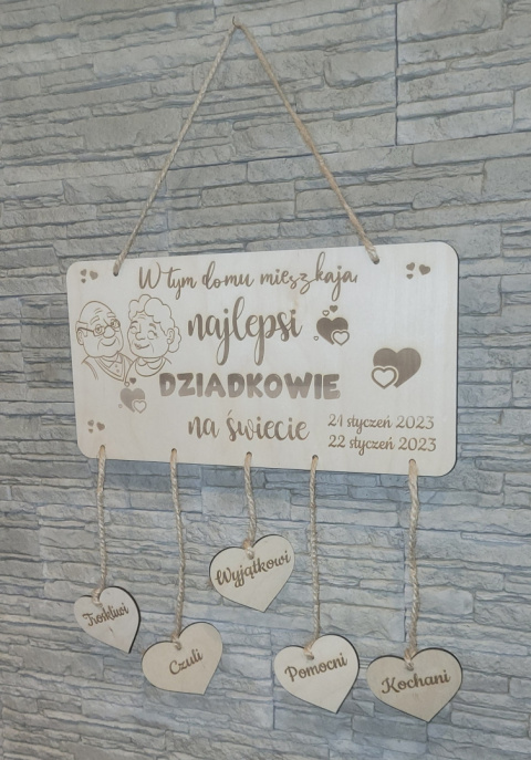 Tabliczka - Podziękowanie dla Babci Tabliczka - Podziękowanie dla Babci
